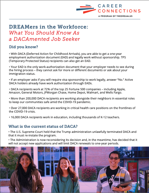 Dreamers in the workforce document